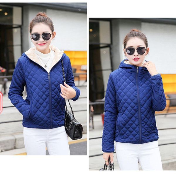 women's jackets fashion-autumn parkas basic female women winter plus velvet lamb hooded coats cotton jacket womens outwear coat 2f, Black;brown
women's jackets fashion-autumn parkas basic female women winter plus velvet lamb hooded coats cotton jacket womens outwear coat 2f, Black;brown