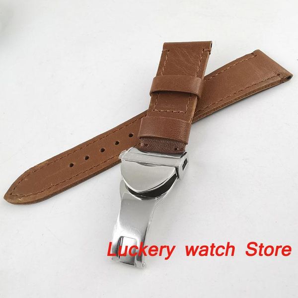watch bands 22mm brown leather strap stainless steel bucklefit men's watch-bd05, Black;brown
watch bands 22mm brown leather strap stainless steel bucklefit men's watch-bd05, Black;brown