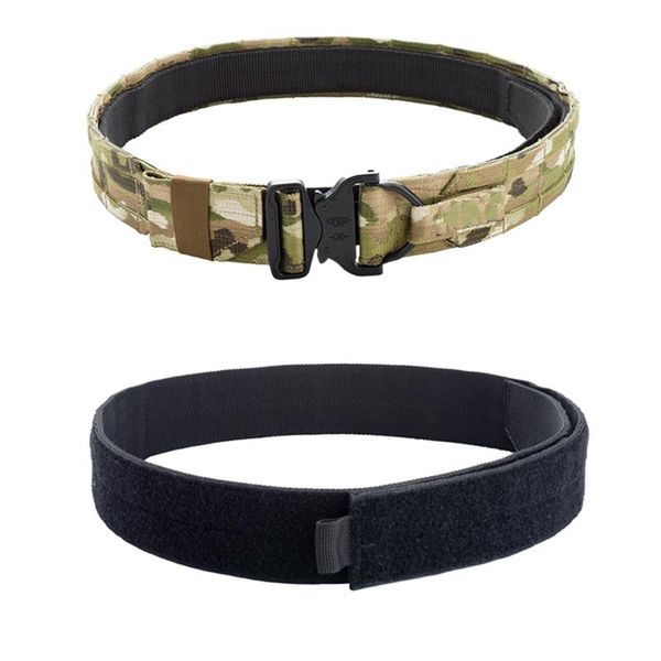 tactical battle belt military army 2 inch molle fighter multicam combat equipment cs in 1 waist support, Black;gray
tactical battle belt military army 2 inch molle fighter multicam combat equipment cs in 1 waist support, Black;gray
