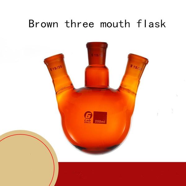 lab supplies laboratory brown three port flask 25 / 50 100 250 500 1000ml round bottom 19 /24 caliber
lab supplies laboratory brown three port flask 25 / 50 100 250 500 1000ml round bottom 19 /24 caliber