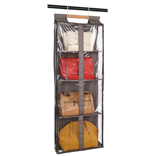 storage boxes & bins 4 tiers closed handbag organizer container with wood hanger two way zipper for home wall closet door
storage boxes & bins 4 tiers closed handbag organizer container with wood hanger two way zipper for home wall closet door