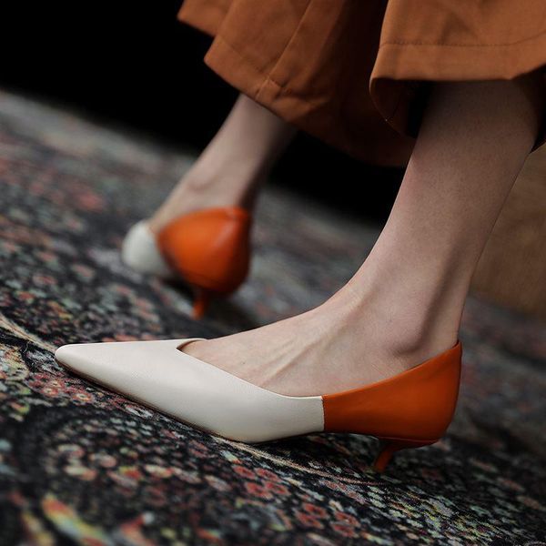 mixed colors thin heel stiletto soft genuine leather high heels fashion sweet party wedding shoes women dress, Black
mixed colors thin heel stiletto soft genuine leather high heels fashion sweet party wedding shoes women dress, Black