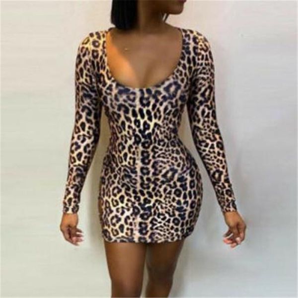 female mini dress fashion hollow bandage slim short vestido ladies' leopard printed long sleeves backless bodycon casual dresses, Black;gray
female mini dress fashion hollow bandage slim short vestido ladies' leopard printed long sleeves backless bodycon casual dresses, Black;gray