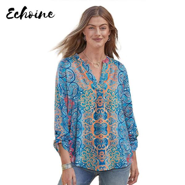 women's blouses & shirts blue moroccan breeze tunic long sleeve blouse women v neck print female work wear plus size 2xl holiday, White
women's blouses & shirts blue moroccan breeze tunic long sleeve blouse women v neck print female work wear plus size 2xl holiday, White