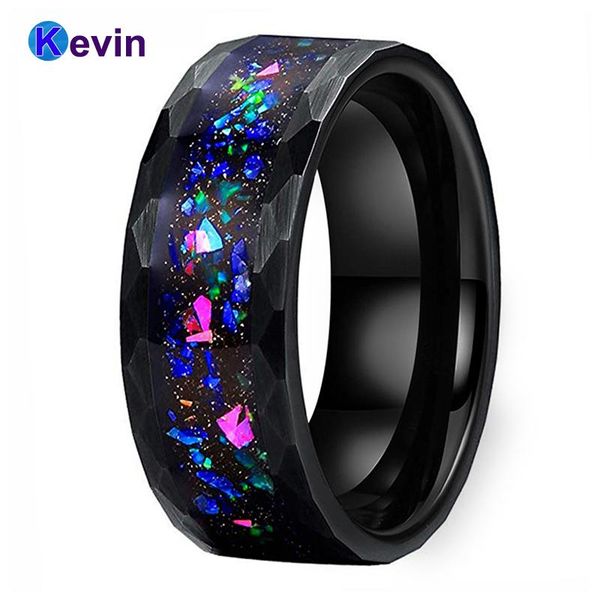 wedding rings black tungsten ring multi facet band for men women with galaxy series opal inlay flat width 8mm comfort fit, Slivery;golden
wedding rings black tungsten ring multi facet band for men women with galaxy series opal inlay flat width 8mm comfort fit, Slivery;golden