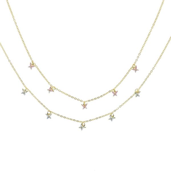 chains gold color chain pink and white cz pendant butterfly necklace for women layered charm choker necklaces boho beach jewelry gift, Silver
chains gold color chain pink and white cz pendant butterfly necklace for women layered charm choker necklaces boho beach jewelry gift, Silver