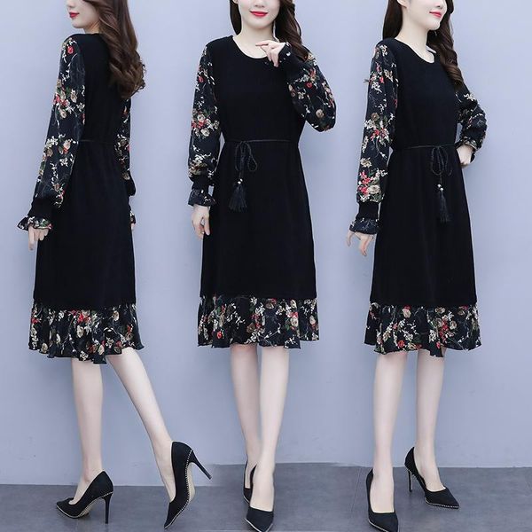 casual dresses womens plus size l-5xl loose dress xxl xxxl 3xl xxxxl 4xl floral patchwork long sleeves 2021 autumn winter slim, Black;gray
casual dresses womens plus size l-5xl loose dress xxl xxxl 3xl xxxxl 4xl floral patchwork long sleeves 2021 autumn winter slim, Black;gray
