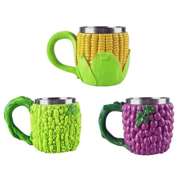mugs fun vegetable mug creative 3d stereo shaped water cup beer bitter gourd grape corn personality drinkware resin art m6ce 
mugs fun vegetable mug creative 3d stereo shaped water cup beer bitter gourd grape corn personality drinkware resin art m6ce