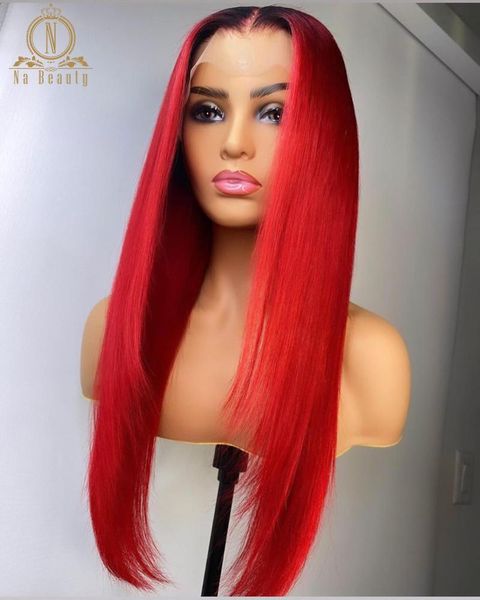 lace wigs ombre colored red human hair for black women 13*4 hd transparent front 180% straight nabeauty, Black;brown
lace wigs ombre colored red human hair for black women 13*4 hd transparent front 180% straight nabeauty, Black;brown
