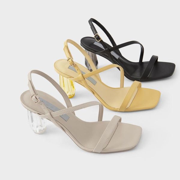 dress shoes high heels sandals women 2021 zar fashion transparent square toe crystal thick heel buckle plus size 40, Black
dress shoes high heels sandals women 2021 zar fashion transparent square toe crystal thick heel buckle plus size 40, Black