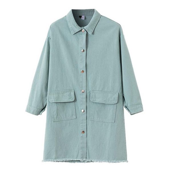 women's jackets perhaps u women apricot green denim jacket button pocket long sleeves turn down collar hole print loose jean coat c0525, Black;brown
women's jackets perhaps u women apricot green denim jacket button pocket long sleeves turn down collar hole print loose jean coat c0525, Black;brown