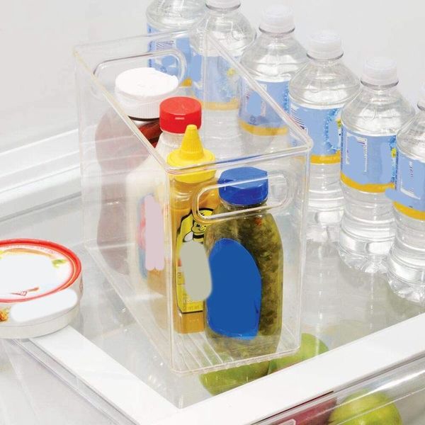 storage bottles & jars 4 pack tall plastic kitchen pantry cabinet, refrigerator or er food bin with handles - organizer for fruit
storage bottles & jars 4 pack tall plastic kitchen pantry cabinet, refrigerator or er food bin with handles - organizer for fruit