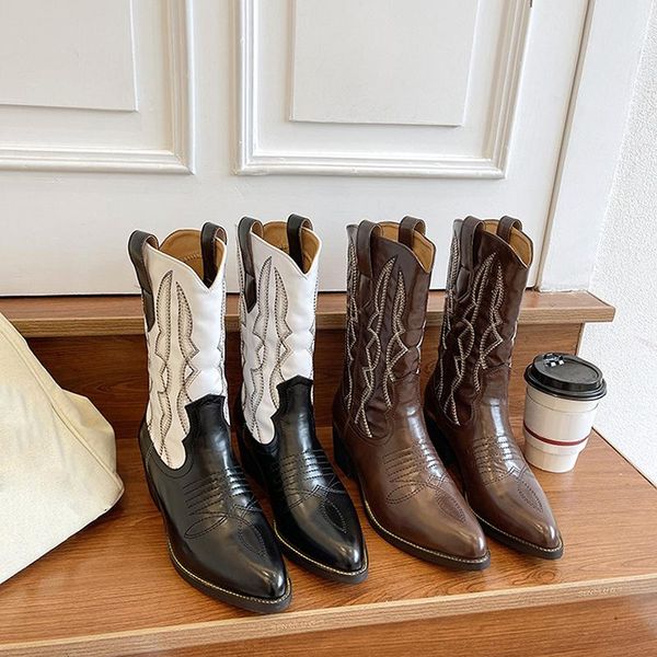 boots lady retro cowboy embroidery for woman high tube knight boot female thick heel shoes femme, Black
boots lady retro cowboy embroidery for woman high tube knight boot female thick heel shoes femme, Black