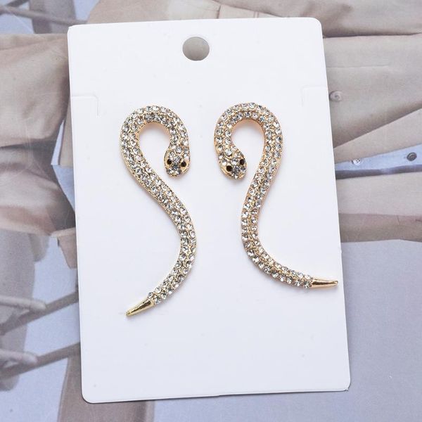 stud full rhinestone snake shape earrings for women fashion punk style long statement jewelry party accessories, Golden;silver
stud full rhinestone snake shape earrings for women fashion punk style long statement jewelry party accessories, Golden;silver
