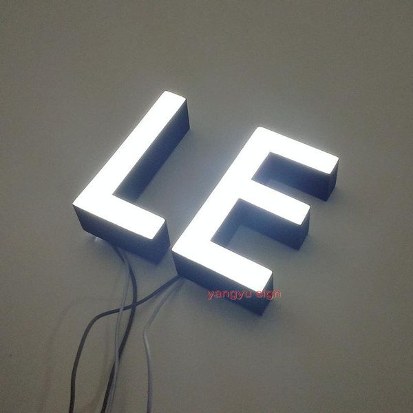 outdoor custom 3d led epoxy resin office wall letters logo for phone shop modules