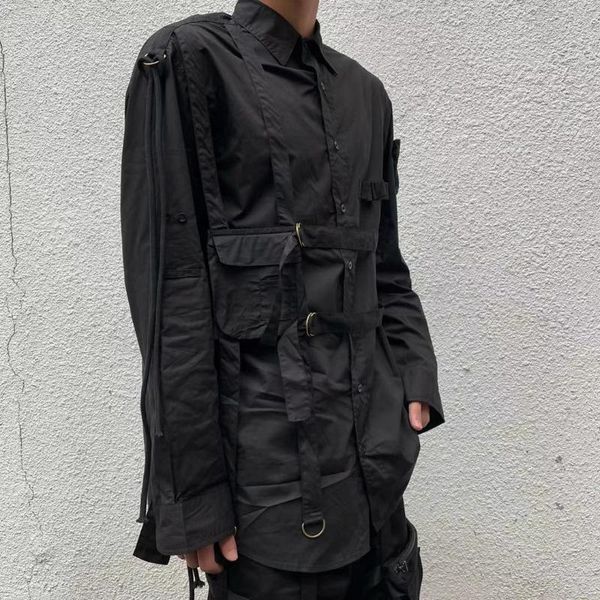 men's casual shirts w1145 fashion 2021 runway luxury european design party style clothing, White;black
men's casual shirts w1145 fashion 2021 runway luxury european design party style clothing, White;black