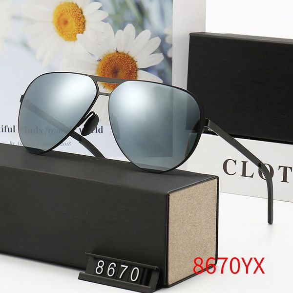 8670 fashion designer brand sunglasses for men and women travel shopping uv400 protection retro shades pilot, White;black
8670 fashion designer brand sunglasses for men and women travel shopping uv400 protection retro shades pilot, White;black