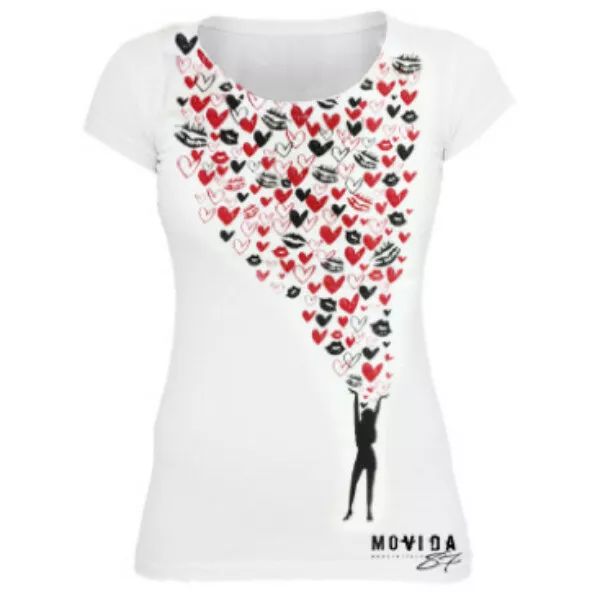 t-shirt shirt hearts kiss cotton fashion women, White;black 
t-shirt shirt hearts kiss cotton fashion women, White;black