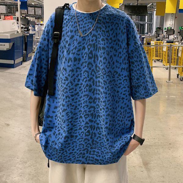hoodies summer cotton leopard print t-shirt men's fashion retro casual tshirt men streetwear korean loose short-sleeved t shirt mens, Black
hoodies summer cotton leopard print t-shirt men's fashion retro casual tshirt men streetwear korean loose short-sleeved t shirt mens, Black
