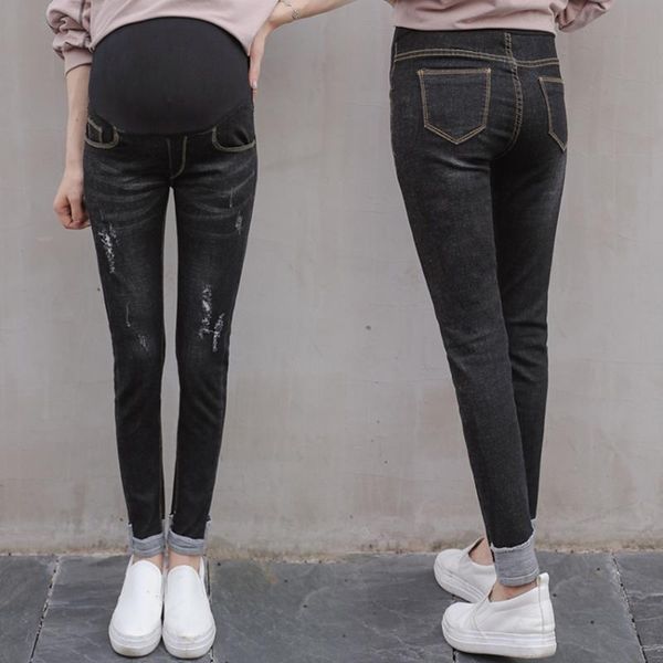 maternity bottoms pregnant women jeans nine points pants spring and autumn clothing korean version of small feet trousers penci, White
maternity bottoms pregnant women jeans nine points pants spring and autumn clothing korean version of small feet trousers penci, White