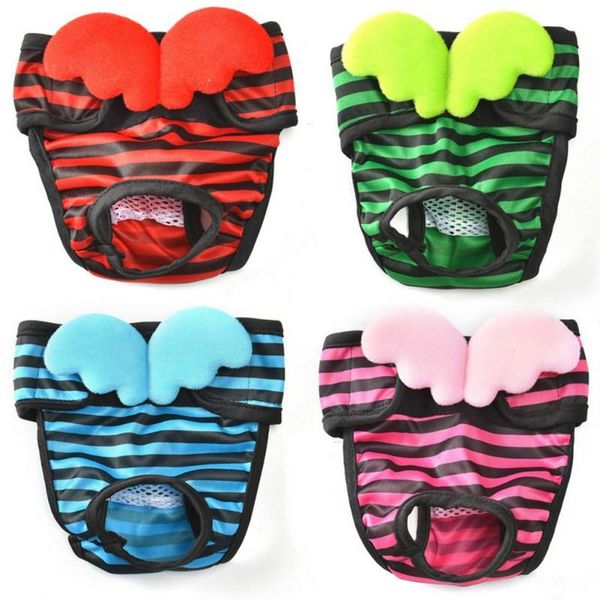 dog apparel s-xl pet stripe physiological pants with wings diaper sanitary washable female shorts panties menstruation underwear
dog apparel s-xl pet stripe physiological pants with wings diaper sanitary washable female shorts panties menstruation underwear