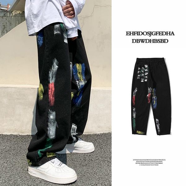 men's jeans graffiti men fashion white blue black baggy streetwear loose hip-hop straight denim trousers mens pants s-xl
men's jeans graffiti men fashion white blue black baggy streetwear loose hip-hop straight denim trousers mens pants s-xl