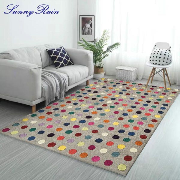 sunnyrain 1-piece fleece printed colorful dots area rug for kid's bedroom children rugs carpets
sunnyrain 1-piece fleece printed colorful dots area rug for kid's bedroom children rugs carpets