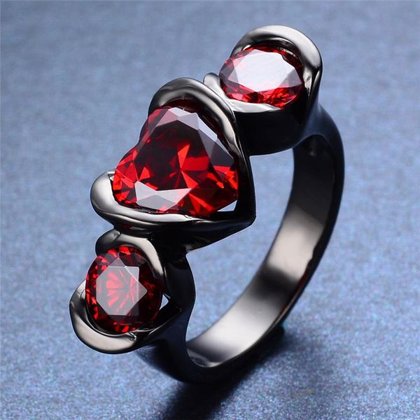 wedding rings vintage female red crystal stone jewelry charm 14kt black gold engagement for women dainty love heart zircon ring, Slivery;golden
wedding rings vintage female red crystal stone jewelry charm 14kt black gold engagement for women dainty love heart zircon ring, Slivery;golden