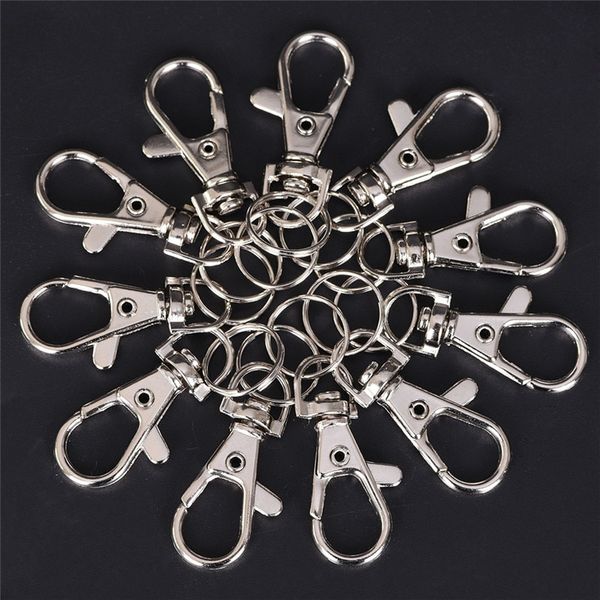 10pcs metal lobster trigger swivel clasp hooks clip buckle jewellery making arts crafts key ring keychain sleutelhanger ring, Silver
10pcs metal lobster trigger swivel clasp hooks clip buckle jewellery making arts crafts key ring keychain sleutelhanger ring, Silver