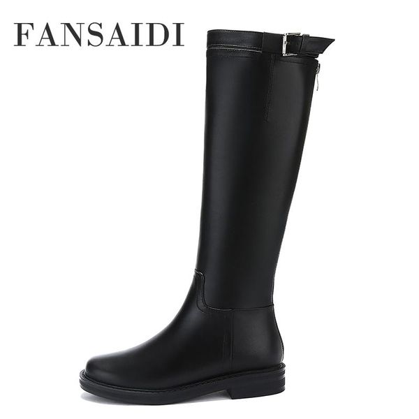 boots fansaidi winter high heels pure color flats knee buckle zipper ladies plus size 43 44, Black
boots fansaidi winter high heels pure color flats knee buckle zipper ladies plus size 43 44, Black