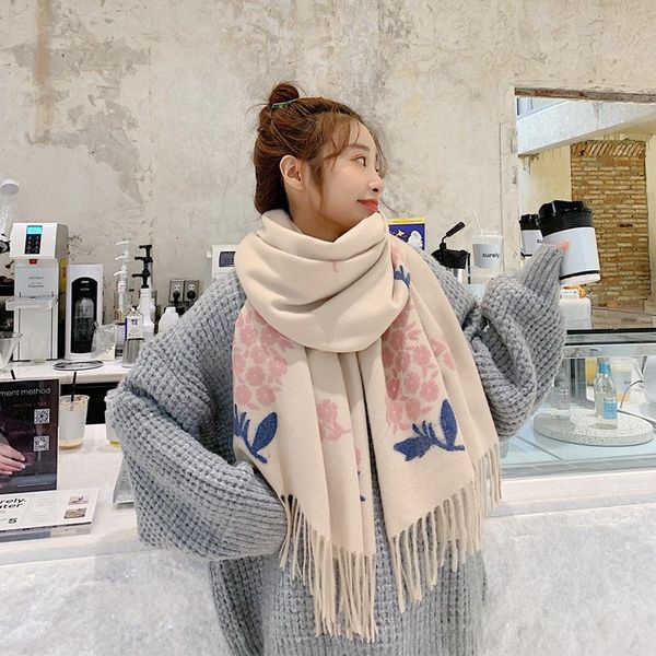 scarves fall and winter 2021 korean embroidered cashmere scarf female shawl,embroidered grape warm fringed lady, Blue;gray
scarves fall and winter 2021 korean embroidered cashmere scarf female shawl,embroidered grape warm fringed lady, Blue;gray