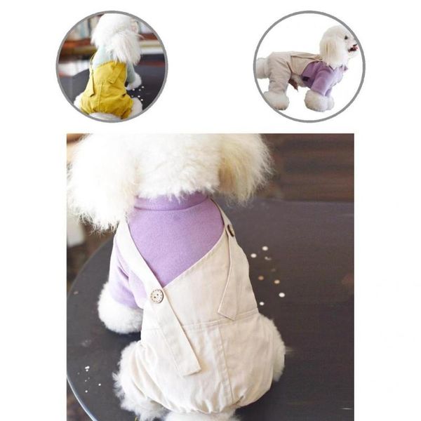 dog apparel stylish puppy clothes skin-friendly pet jumpsuit clothing overalls