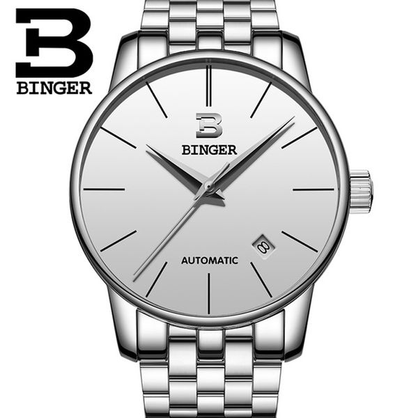 binger brand ultrasound dial mode simple watches luxury men mechanical sports polar watch men's clock montre, Slivery;brown
binger brand ultrasound dial mode simple watches luxury men mechanical sports polar watch men's clock montre, Slivery;brown