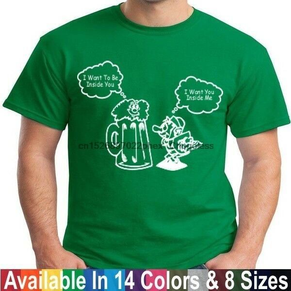 men's t-shirts st patricks day t shirt i want to be inside you funny beer drinking, White;black
men's t-shirts st patricks day t shirt i want to be inside you funny beer drinking, White;black