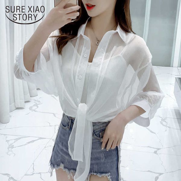 summer super thin solid color chiffon cardigan short sleeve loose women blouse sun protection women blouses shirts 9236 50 210527, White
summer super thin solid color chiffon cardigan short sleeve loose women blouse sun protection women blouses shirts 9236 50 210527, White