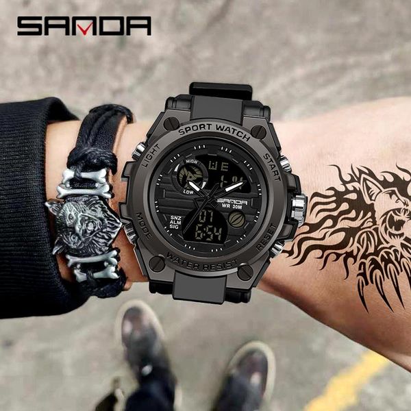 wristwatches sanda sports men's watches military quartz watch men waterproof s male clock relogio masculino 739, Slivery;brown
wristwatches sanda sports men's watches military quartz watch men waterproof s male clock relogio masculino 739, Slivery;brown