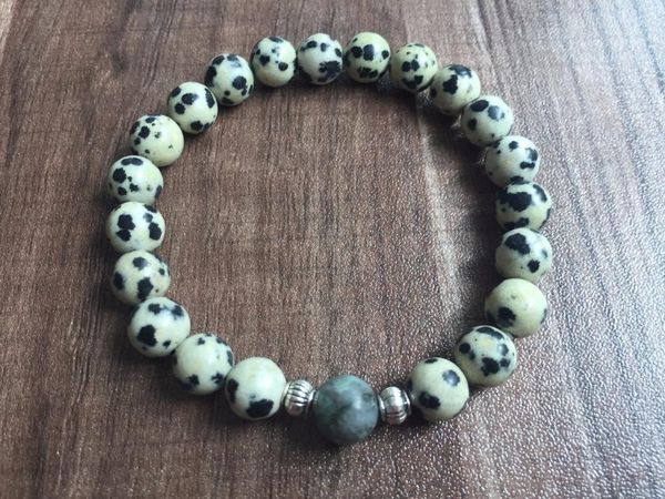 charm bracelets rouns beads 8mm dalmatianjasper bracelet african turquoises prayer yoga for women and men mala, Golden;silver
charm bracelets rouns beads 8mm dalmatianjasper bracelet african turquoises prayer yoga for women and men mala, Golden;silver