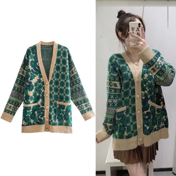 women's knits & tees knitted cardigan for women v-neck sweater with print fashion vvintage chic designer cardigans 2022, White
women's knits & tees knitted cardigan for women v-neck sweater with print fashion vvintage chic designer cardigans 2022, White