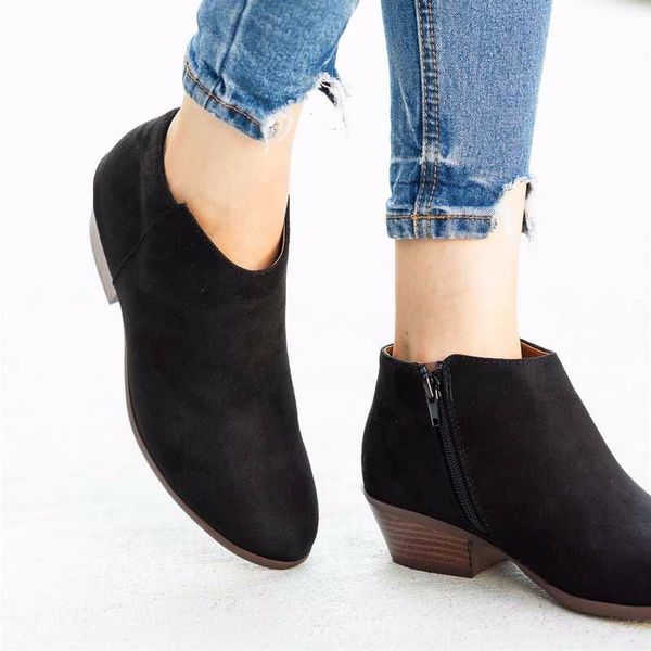 boots spring autumn women ankle ladies soft leather shoes winter females casual outdoor platform pointed toe footwear, Black
boots spring autumn women ankle ladies soft leather shoes winter females casual outdoor platform pointed toe footwear, Black