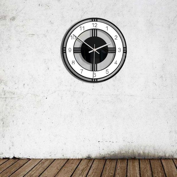 wall clocks round acrylic clock disc stylish household bedroom hanging bar decor without battery (black)
wall clocks round acrylic clock disc stylish household bedroom hanging bar decor without battery (black)