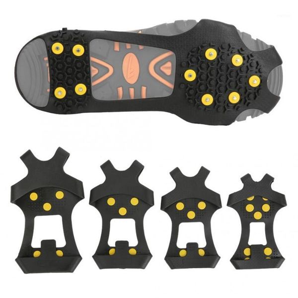 pair 10 teeth climbing crampons anti-skid ice cleat shoe cover grips spikes for outdoor hiking cords, slings and webbing1
pair 10 teeth climbing crampons anti-skid ice cleat shoe cover grips spikes for outdoor hiking cords, slings and webbing1