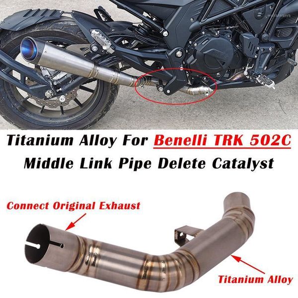 slip on for benelli 502c trk motorcycle titanium alloy exhaust escape muffler contaction middle link pipe delete catalyst1
slip on for benelli 502c trk motorcycle titanium alloy exhaust escape muffler contaction middle link pipe delete catalyst1
