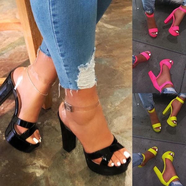 dress shoes high heel solid color pumps open-toe chunky women ankle strap heels studded footwear d40, Black
dress shoes high heel solid color pumps open-toe chunky women ankle strap heels studded footwear d40, Black
