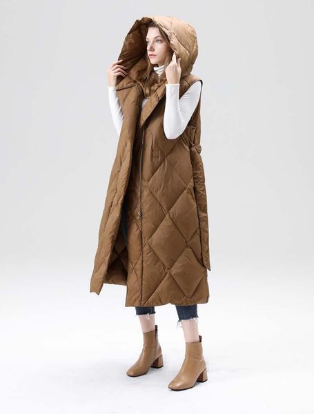 women's vests autumn winter women vest waistcoat long down cotton jacket loose oversize bread sleeveless hooded with pocket, Black;white
women's vests autumn winter women vest waistcoat long down cotton jacket loose oversize bread sleeveless hooded with pocket, Black;white