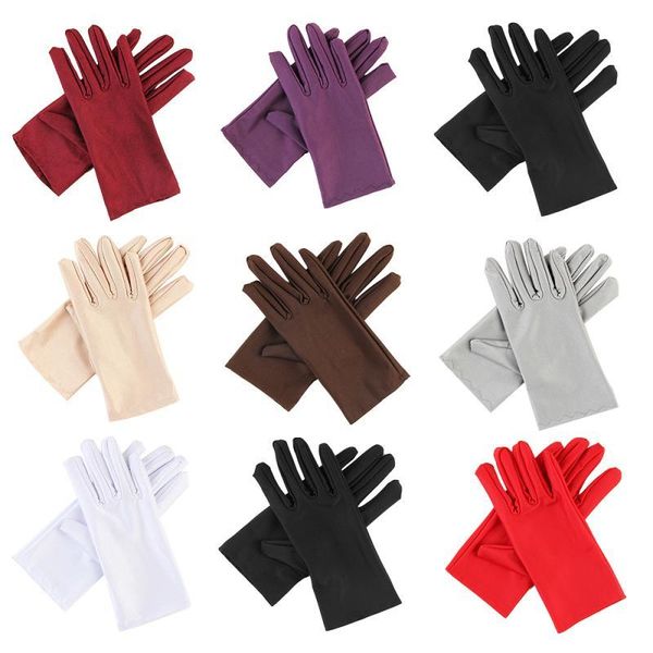 cycling gloves 1pair etiquette ice silk thin stretch spandex sports driving sunscreen high elastic five fingers hand cover, Black
cycling gloves 1pair etiquette ice silk thin stretch spandex sports driving sunscreen high elastic five fingers hand cover, Black