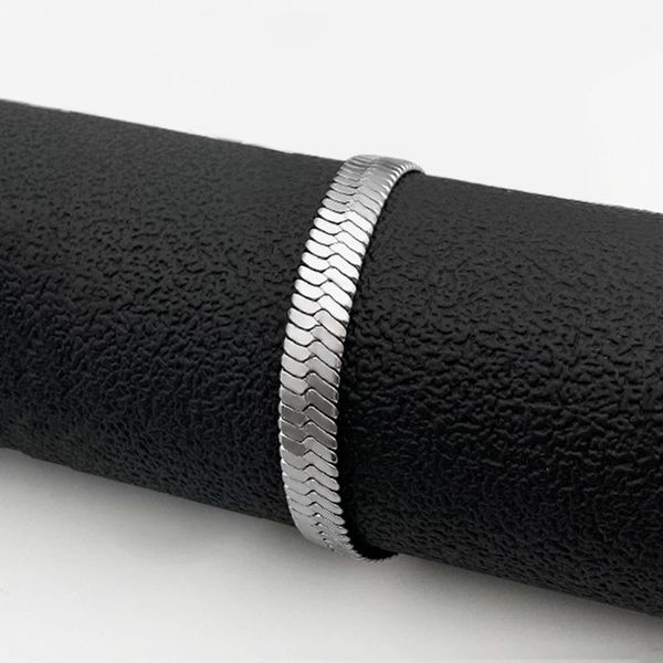 link, chain fashion titanium steel blade bracelet men and women simple stainless wild long buckle, Black
link, chain fashion titanium steel blade bracelet men and women simple stainless wild long buckle, Black
