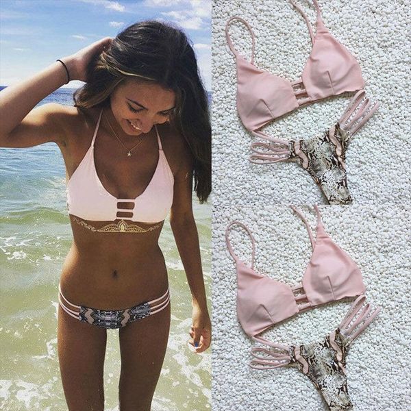 women snakeskin side straps womens swimsuit hollow beachwear bathing suit thong biquini swimwear brazilian bikini set push up, White;black
women snakeskin side straps womens swimsuit hollow beachwear bathing suit thong biquini swimwear brazilian bikini set push up, White;black