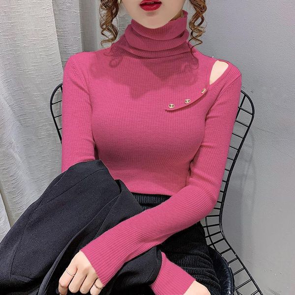 turtleneck sweater fashion hollow-out off-shoulder button slim knitted pullover sweatwes plus size winter clothes for women women's swe, White;black
turtleneck sweater fashion hollow-out off-shoulder button slim knitted pullover sweatwes plus size winter clothes for women women's swe, White;black
