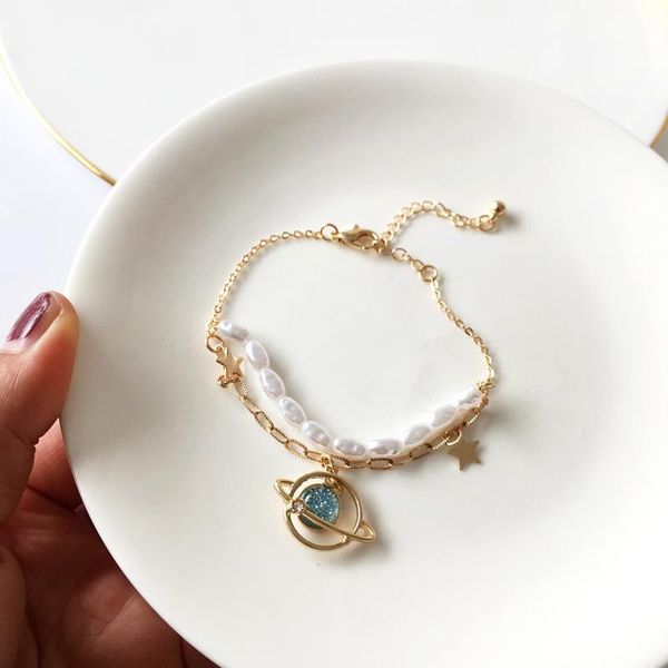 bangle fashion pearl planlet bracelet adjustable stars moon plate crystal charms handmade bangles for women and girls jewelry, Black
bangle fashion pearl planlet bracelet adjustable stars moon plate crystal charms handmade bangles for women and girls jewelry, Black