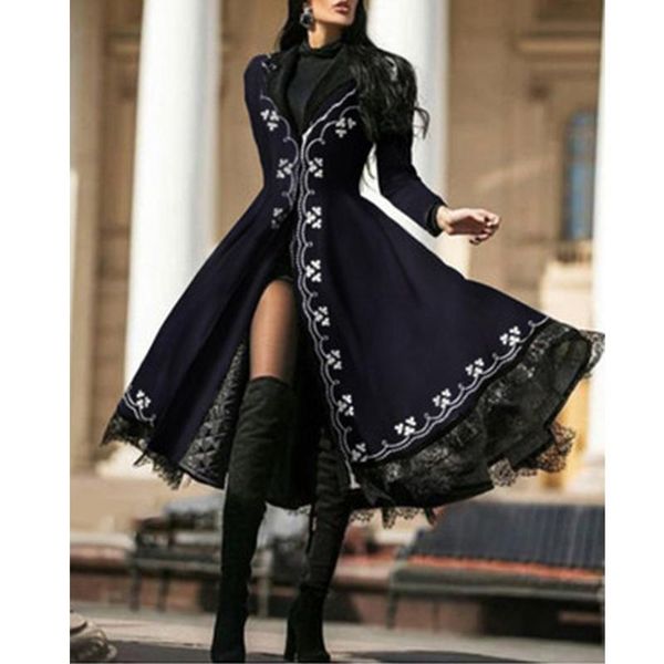 women's trench coats large size dress autumn winter ladies coat lace stitching jacket for female slim elegant long skirt windbreaker, Tan;black
women's trench coats large size dress autumn winter ladies coat lace stitching jacket for female slim elegant long skirt windbreaker, Tan;black